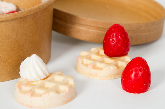 Strawberry Cream Waffles