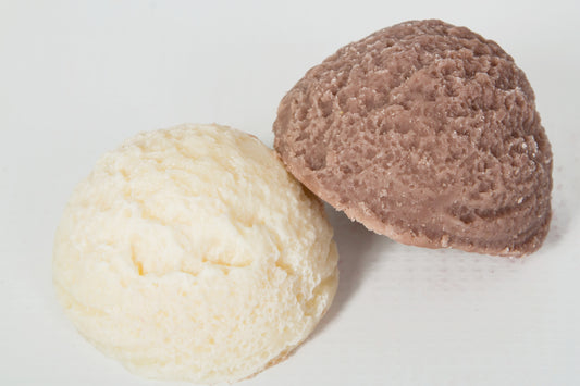 Chocolate & Vanilla Ice Cream Scoops
