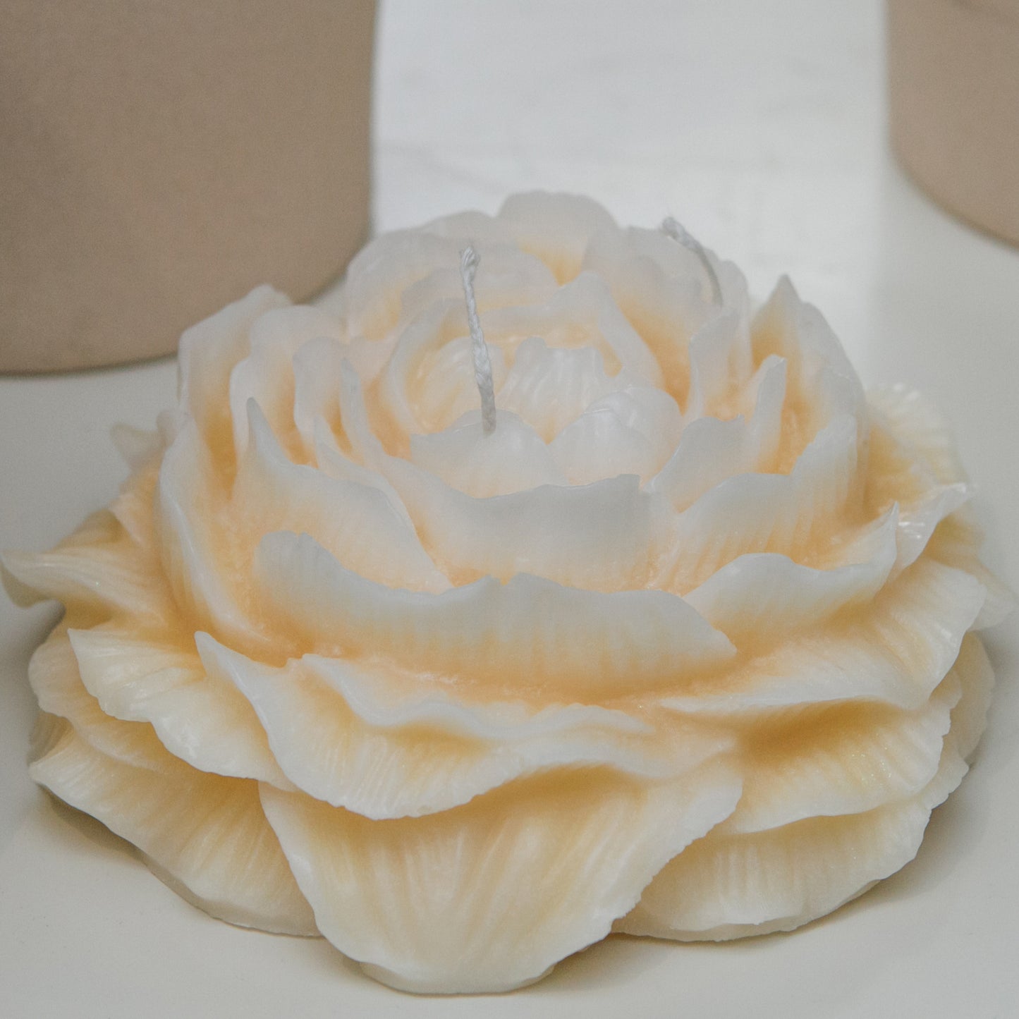 Large Rose Candle